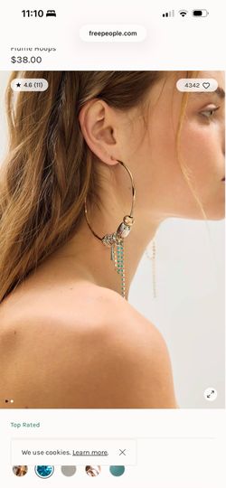 Free People mixed metal hoops