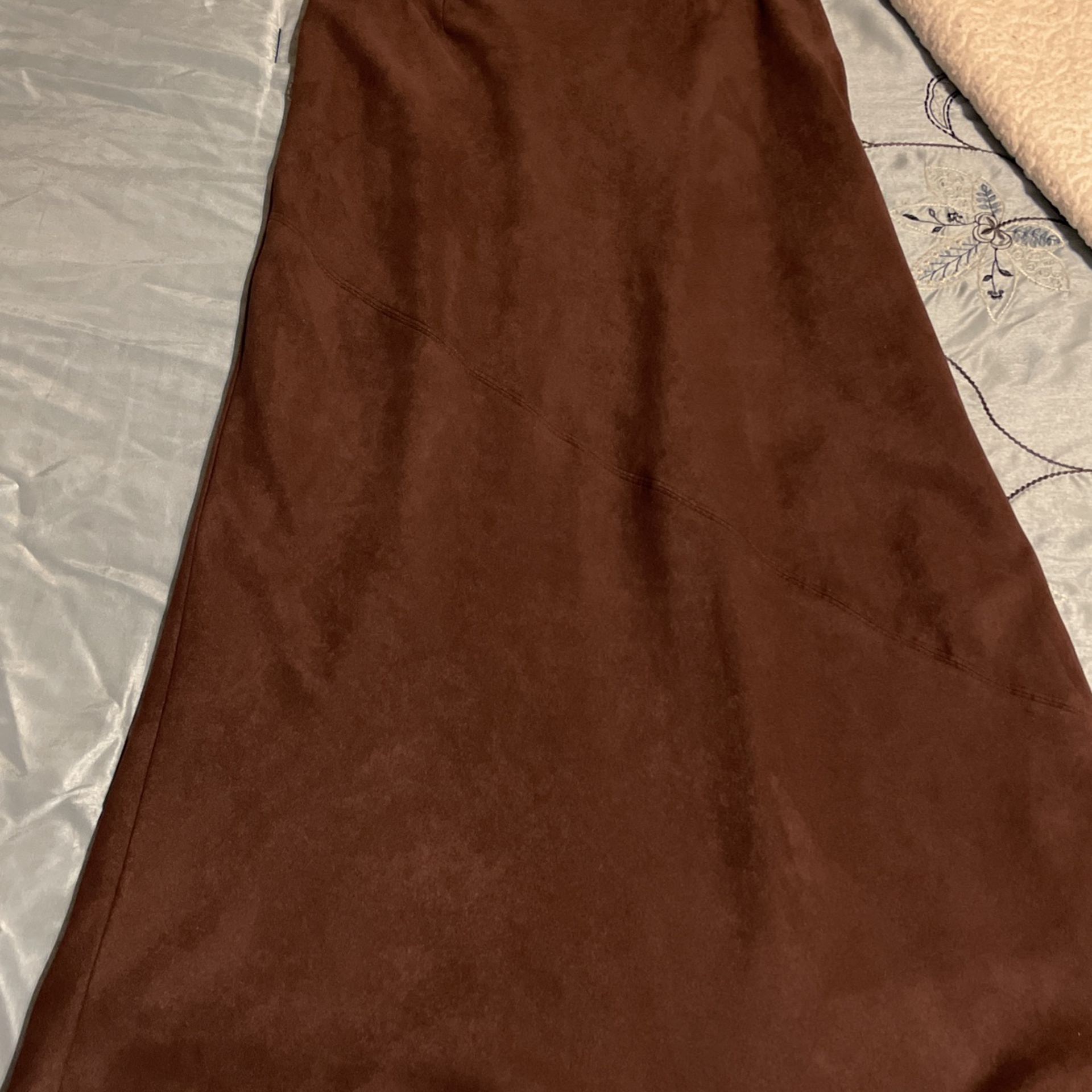 Chocolate Brown Worthington Petite 12p Skirt 