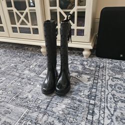Coach Boots Black Lace Up