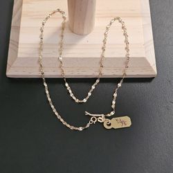 14k Gold Necklace 16 Inch