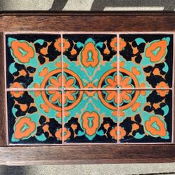 Vintage Antique California 6  Tile Table