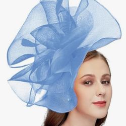 Light Blue Tea Party Hat 