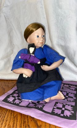 Amish porcelain doll