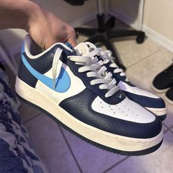 Nike Air Force 1 Low Armory Navy Baltic Blue Leather Sneakers HJ9291-478