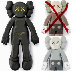 KAWS Companion 2020 Figure s BLACK  and  GREY  (NEW IN BOX)
