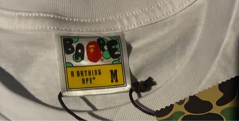 BAPE A Bathing Ape White T-Shirt Size M