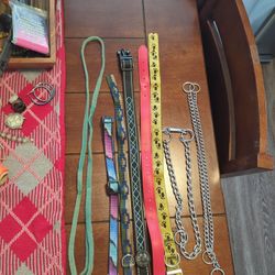 Pet Collars, Choker And A Leash(Read Description)