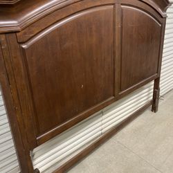 Vintage Wooden King Size Bed Frame 