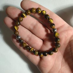 Natural Tiger Eye Bracelet (8mm)