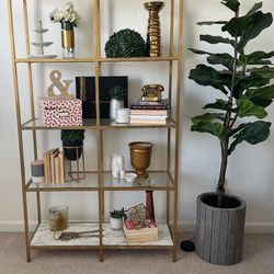 Gold Shelving Unit