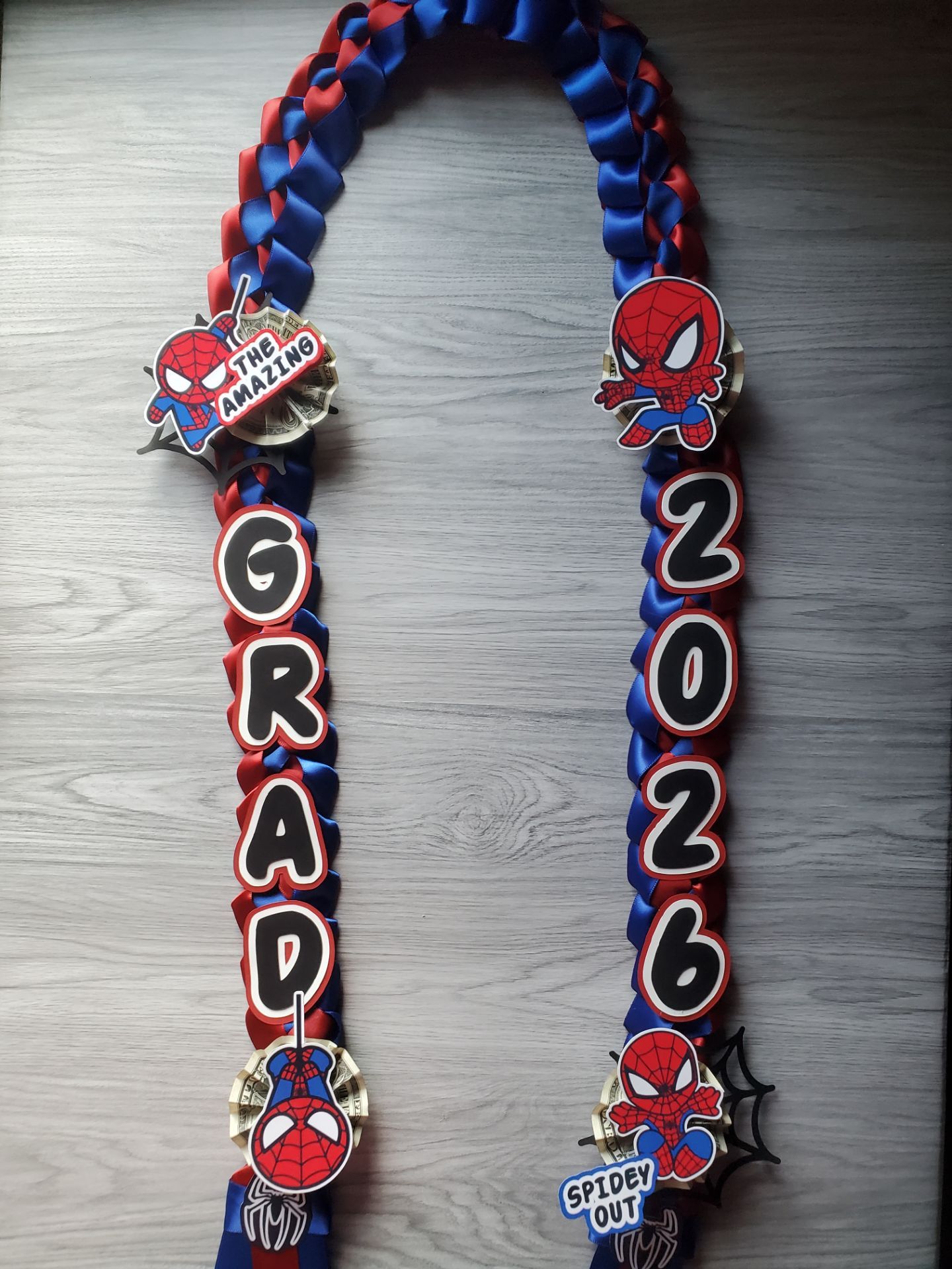 Spidey Graduation Lei GRAD 2026 Open Lei