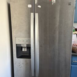 Kenmore Stainless Steel Refrigerator – $250