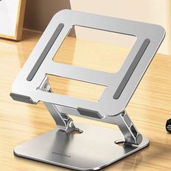 Adjustable Silver Laptop Stand