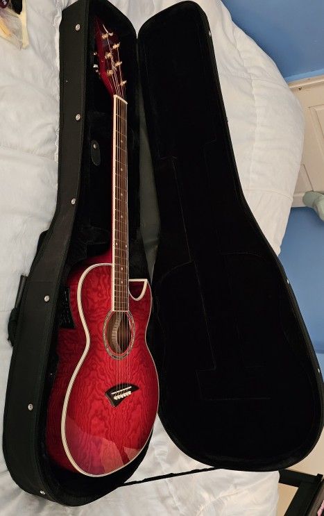 Dean Acoustic Electric Guitar With Case