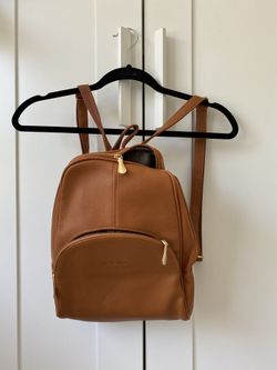 Small leather backpack
