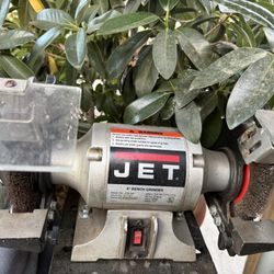 Jet 6" 1/2 HP Bench Grinder