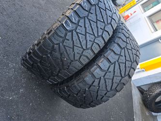 2 used tires Lt37x13.50r20 Toyo RT Open Country LR E ,10 PLY $250.00
