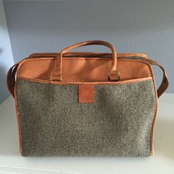 Hartmann Luggage Carry On Tweed brown leather