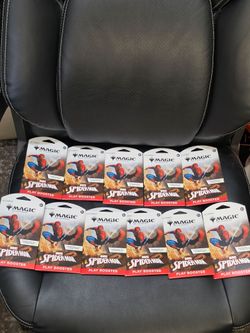 Magic The Gathering! MTG Spider Man Sleeved Play Booster Packs! 11 Pack Lot! New Factory Sealed!