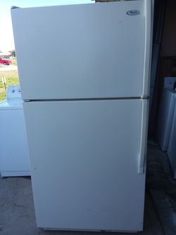 Off white refrigerator with 30-day warranty and delivery included!!!