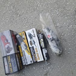 4 HIGH SPEED AIR CENTRAL PNEUMATIC METAL SAW,  & 1 ELECTRIC POWER HIGH SPEED CUT-OFF TOOL. ALL NEW. NEVER USED..