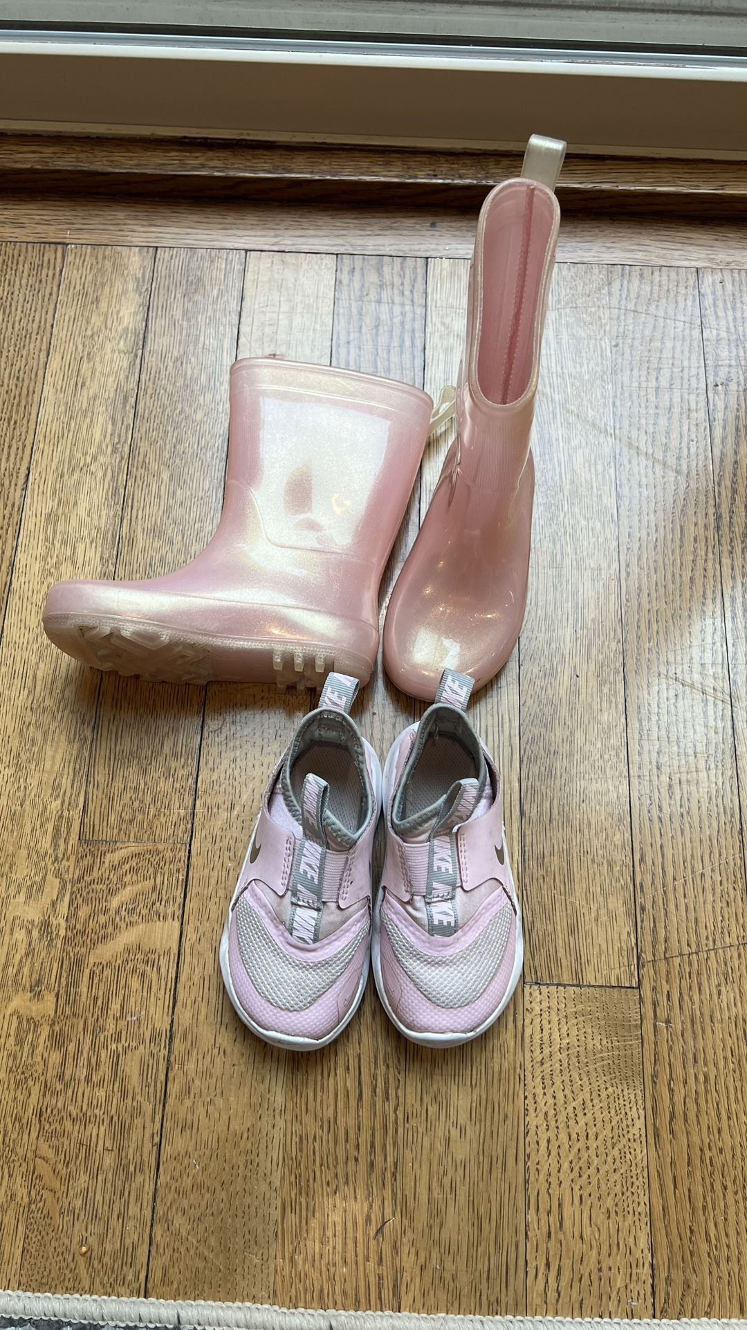 Toddler Rain-boots And Shoes - Size 7 - $20