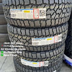 285/70/17 Falken Wildpeak AT4 New Set of Tires Installed and Balanced Set de Llantas Nuevas Instaladas y Balanceadas