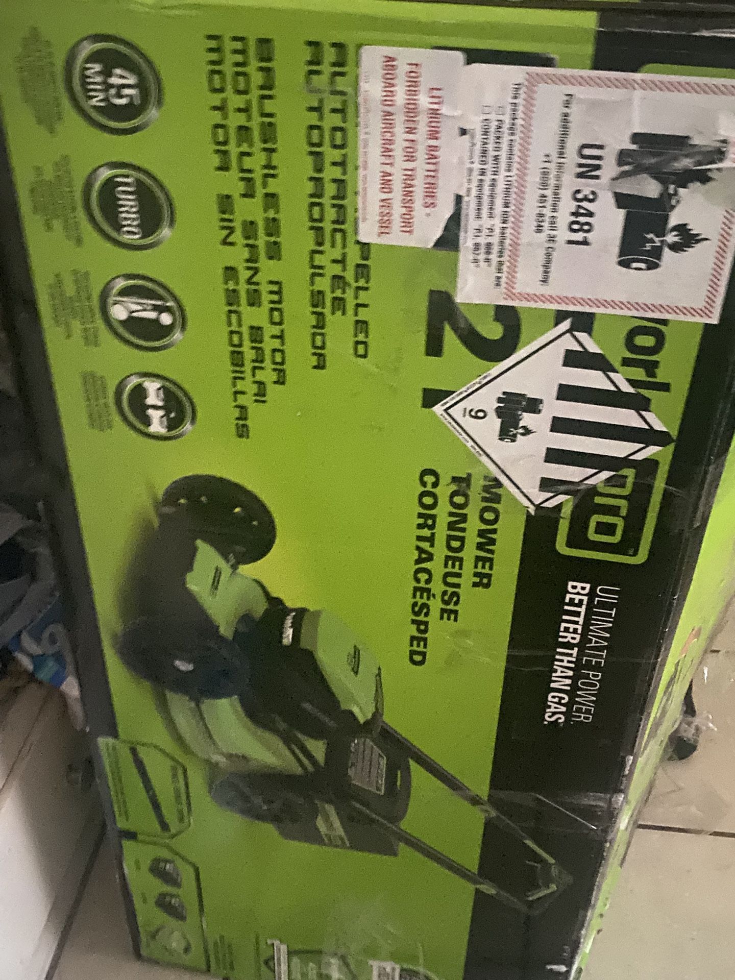 GREENWORKS Lawnmower 80v