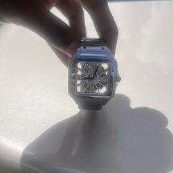 Santos de Cartier skeleton watch