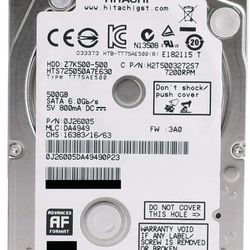 HGST 500GB laptop hard drive hdd 7200rpm 2.5"