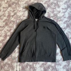 Dark gray adidas hoodie 