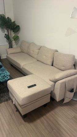 Beige Sectional Couch