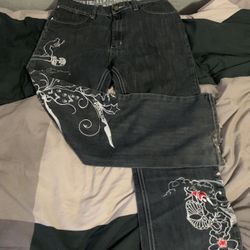 Vintage Artful Dodger Embroidery Design Jeans