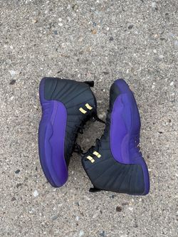 JORDAN 12 FIELD PURPLE SZ 11 LIGHTLY WORN/NO BOX