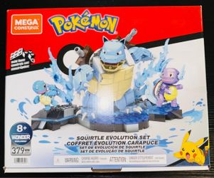 MEGA Construx Pokémon Squirtle Evolution Wartortle Blastoise Set SEALED NEW