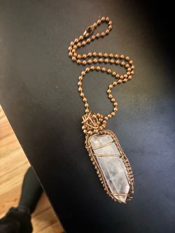 Quartz Copper Necklace