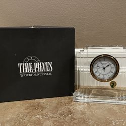Brand New In Box Waterford Crystal Clock/Time Piece