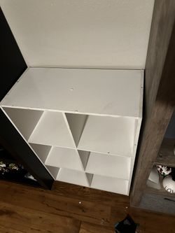 White 6 Cubicle Shelf 