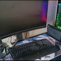 Computer Gaming Desk With Shelf