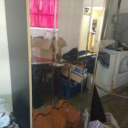 wardrobe with mirrored doors