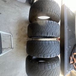 (4) 35x12.5020 Nitto Ridge Grappler Tires 35X12.50R20