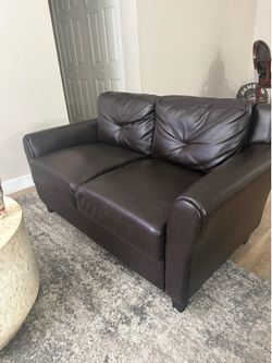 Brown Love Seat