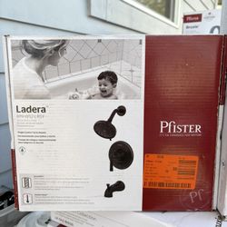 Ladera Single Handle 3-Spray Tub and Shower Faucet 1.8 GPM in Tuscan Bronze (Valve Included)