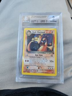 2000 Team Rocket Unlimited Dark Charizard Holo Rare #4 Beckett 9 Mint!