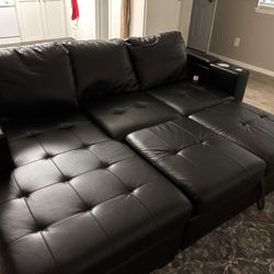 Leather Pullout Couch
