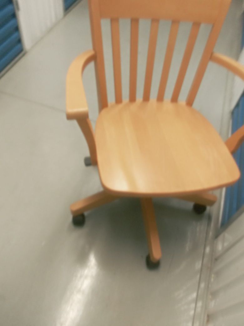 Wooden office chair
