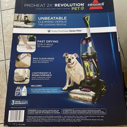 Bissell Proheat 2x Revolution Pet Carpet cleaner Brand New
