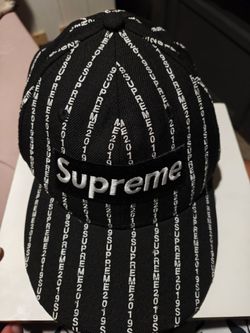 Supreme Men's Hat - Black/White – 7 1/4