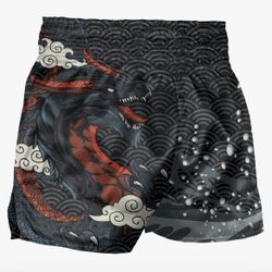 Muay Thai Shorts Size S Dragon Print 