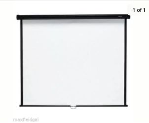 APOLLO Wall/Celling Mate-White Projection Screen (60”x60”)
